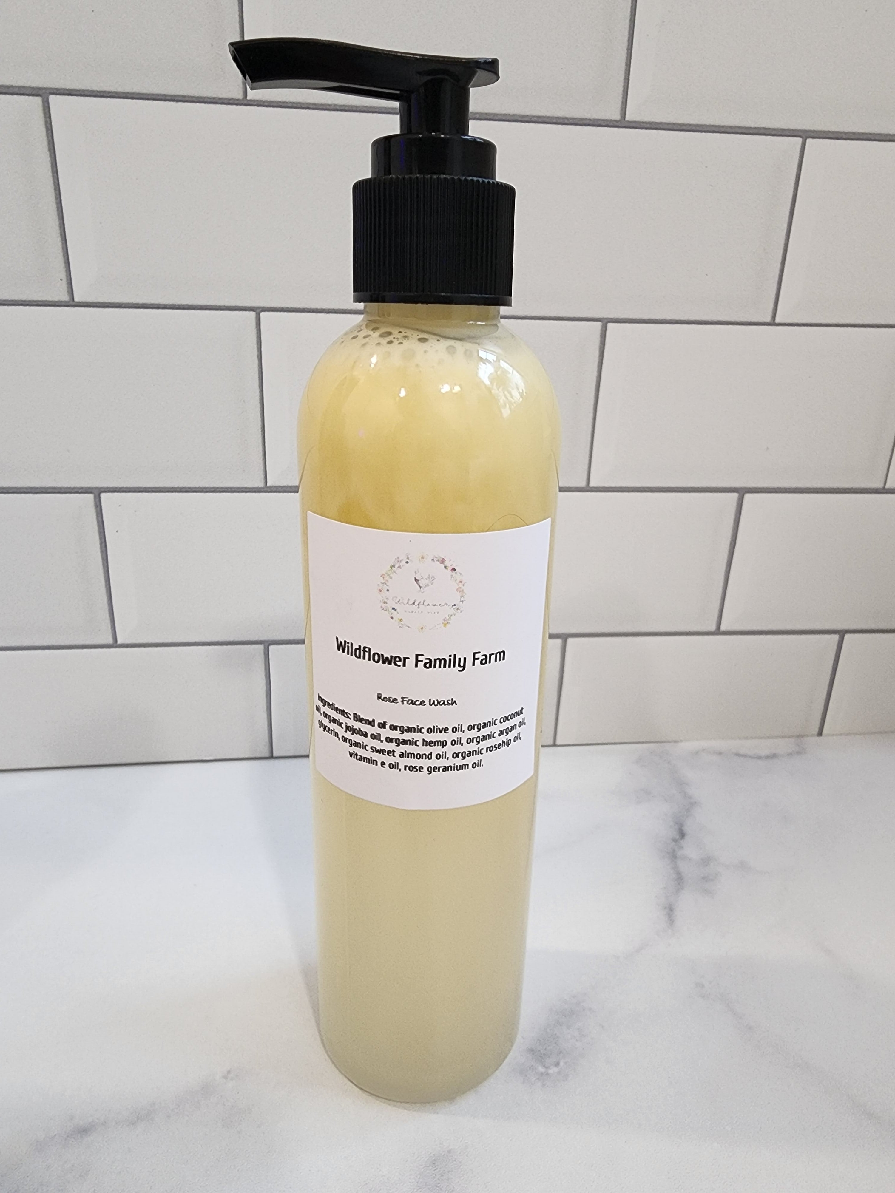 Rose Face Wash 8 oz