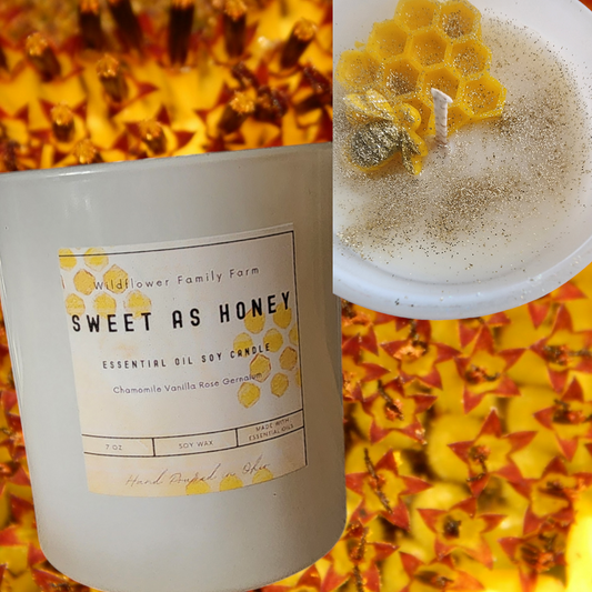 Sweet as Honey Soy Wax Candle 7 oz