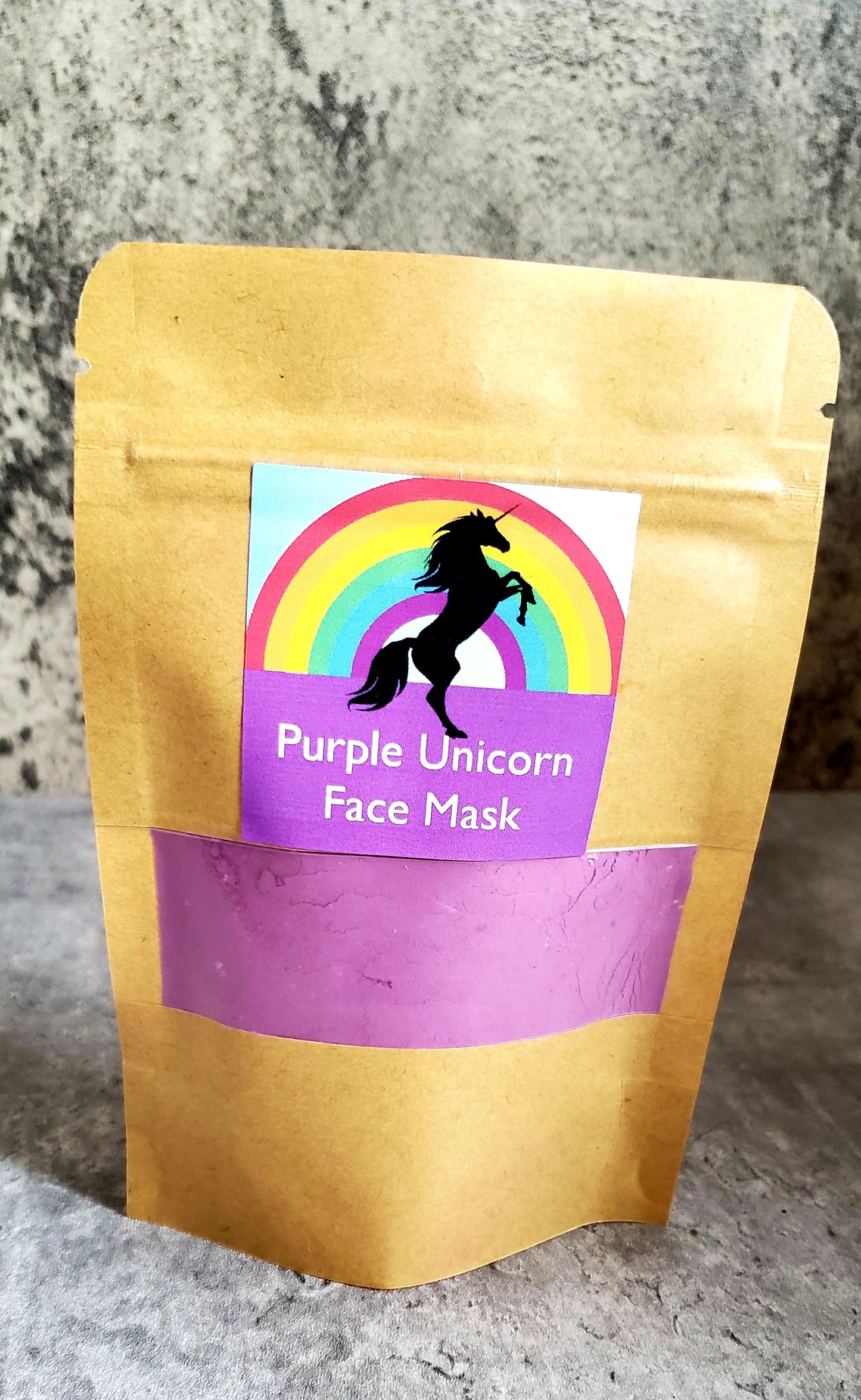 Purple Unicorn Face Mask