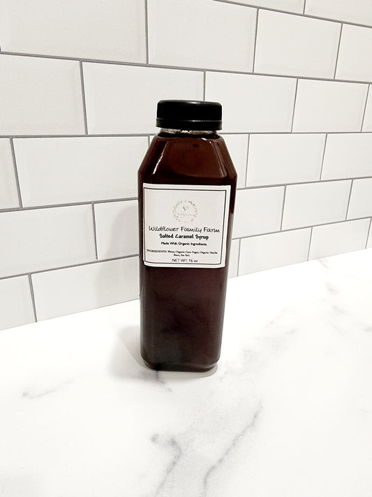 Salted Caramel Coffee Syrup Made With Organic Ingredients