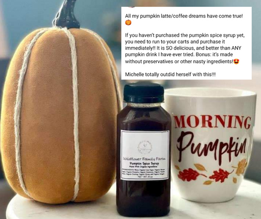 Pumpkin Spice Syrup Made With Organic Ingredients